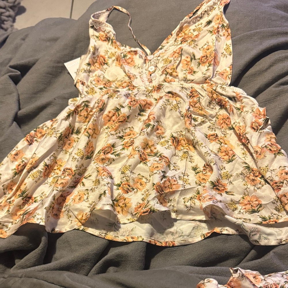 Shorts and shirt PJ set